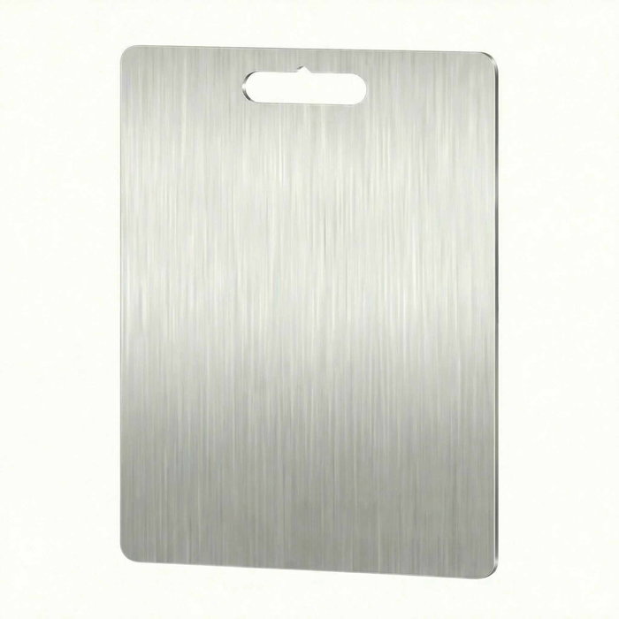 Hermia Tabla de Cortar de Acero Inoxidable SUS304, 15 x 25 cm, Plateado